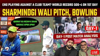 Sharmindgi wali pitch, bowling | ENG playing against a club team? World record 506-4 on 1st Day