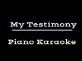 Elevation Worship - My Testimony Piano Karaoke Instrumental Cover