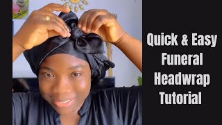 How To Do Simple Headwrap To Funeral 👌🔥