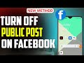 how to turn off public post notification of Facebook 2023