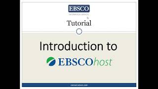 Introduction to EBSCOhost (Hebrew)