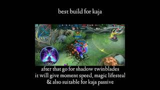 best build for kaja mlbb | #mlbb | #shorts | H.B Manzer