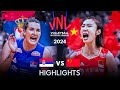 🇨🇳 CHINA vs SERBIA 🇷🇸 | Highlights | Women's VNL 2024
