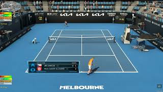 Jiri Lehecka VS Auger Aliassime | Australian Open 2023 | Tennis Elbow 4 | CPU vs CPU Simulation
