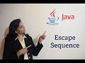 Java Tutorials 11 - Escape Sequence