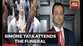 Cyrus Mistry Funeral : Ratan Tata's Stepmother, Simone Tata Attends Cyrus Mistry's Funeral In Worli