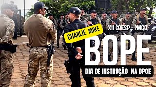 XII COESP - PMGO. Turno vibrando na Charlie Mike ao chegar  na DPOE.