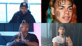 DJ Akademiks and 6ix9ine answer questions on Clubhouse with Wack100 and 21 Savage! Game Pops in!