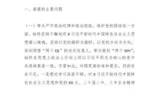 2024年度民主生活会对照检查材料（班子副职，含调查研究、案例对照）