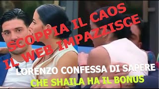 GRANDE FRATELLO, SCOPPIA IL CAOS NEL WEB, Lorenzo Spolverato a Conoscenza del BONUS di Shaila Gatta