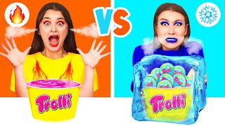 Hot vs Cold Food Challenge | Food Battle by DaDaDa Challenge