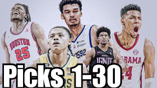 2023 NBA MOCK DRAFT | FULL FIRST ROUND | PICKS 1-30
