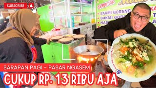 JOGJA : MURAH-MURAH BANGET SARAPAN DI PASAR NGASEM, BAKMIE JAWA SATU PORSI BESAR CUMA RP. 13.000 AJA