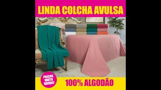 Linda Colcha De Puro Algodão Com Inspiração Artesanal!