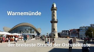 Warnemünde ... seaside resort with the widest sandy beach of the German Baltic coast