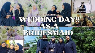 BRIDESMAIDS’ POV!! The Wedding Vlog (Part 2)-malam berinai, dday penat + sedih | VLOG DIARIES #10