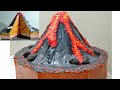 How To Make Volcano Model For School Project | Inside Of Volcano | Simple And Easy Projects |