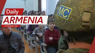 Russian Peacekeepers Conduct a Security Exercise for Schoolchildren in Karabakh