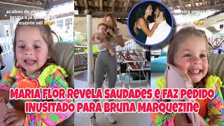 FILHA DE VIRGINIA MARIA FLOR FALA DE BRUNA MARQUEZINE: 'TÔ COM SAUDADE'😳