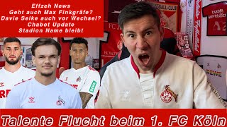 Talente Flucht beim 1. FC Köln geht auch Max Finkgräfe? | Was passiert mit Davie Selke?