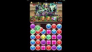 【パズドラ】第26回チャレンジダンジョンLv10 覚醒バステトPT(光槍神・オーディン＝ドラゴン編入)PT 【ノーコン】