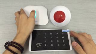 Kerui W1 alarm sysytem link to K16 keypad and J009 siren