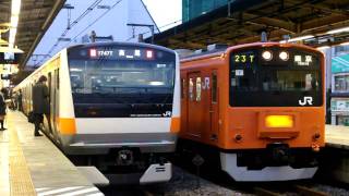 中央線201系H7編成各駅停車東京行き 三鷹発車 2010/4/28