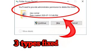You'll Need to Provide Administrator Permission to Delete This Folder