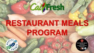 CalFresh Restaurant Meals Program