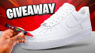 Customizing Air Force 1's And Giving Them Away! 👟🎨