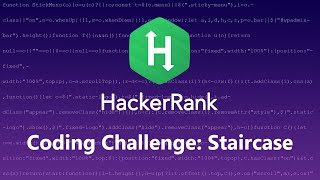 HackerRank: Staircase