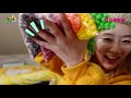 엘리의 솔로캠핑 컬러팝콘 만들기 놀이 엘리야 캠핑가자 rainbow popcorn