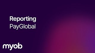 PayGlobal: Reporting