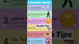 #health 6 Healthy Habits #shortvideo #keto #shorts