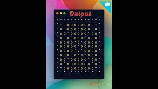 #113📚C language tutorial👨🏫C pattern program #shorts #coding #cprogramming