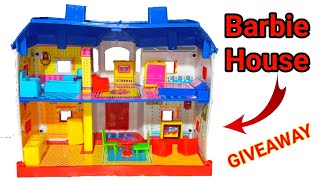 Unboxing Barbei House Set Toy | Cheapest Barbie House Under Rs.500 | Surprise For Baby Girl's | Toy