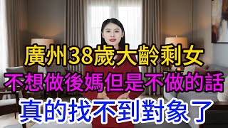 廣州38歲大齡剩女:不想做後媽，但是不做的話，真的找不到對象了