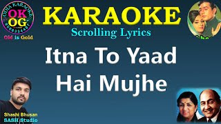 Itna To Yaad Hai Mujhe Karaoke with Lyrics