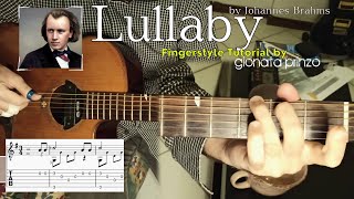 Brahms' Lullaby - fingerstyle guitar tutorial by Gionata Prinzo