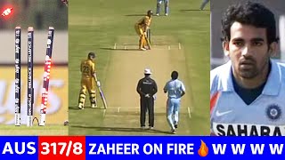 India vs Australia 6th odi 2007 | Zaheer khan On FIRE🔥 Vs Aus| Most Shocking Bowling By zaheer😱🔥