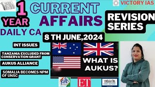 Aukus Alliance part of 1 year Current Affairs Rapid Revision Series