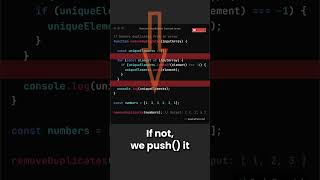 How to Remove Duplicates from an Array in JavaScript | Quick Tip #javascript #shorts