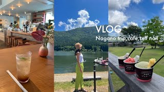 vlog(Eng) | Daily life🛶summer vacation,Nagano trip,Hokuryuko Lake,canoe,self gel nail,parkletbakery