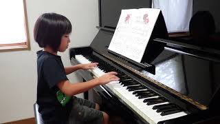 【こどものバイエル】 80番 ミッキーといっしょ③より ピアノ練習 / Piano practice Beyer No.80 / 6歳