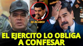 Fuerzas militares derrocan a Nicolás Maduro y lo obligan a confesar su derrota.