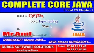 Core Java -OOPS- Type Casting Part - 1