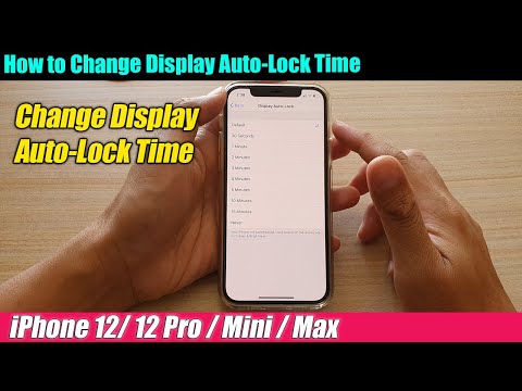 iPhone 12/12 Pro: How to Change the Auto Display Lock Time