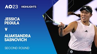 Jessica Pegula v Aliaksandra Sasnovich Highlights | Australian Open 2023 Second Round