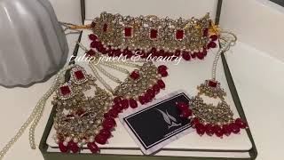 Traditional Bridal choker jewellery set | indian jewellery / Pakistani jewellery