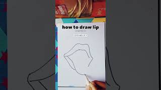 How to draw lips and tongue step by step #drawing #shorts #lips